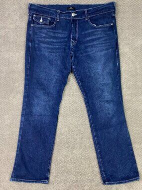 True Religion Geno Relaxed Slim Jeans Men's 40 Actual 42 x 31 Blue flaps Stretch